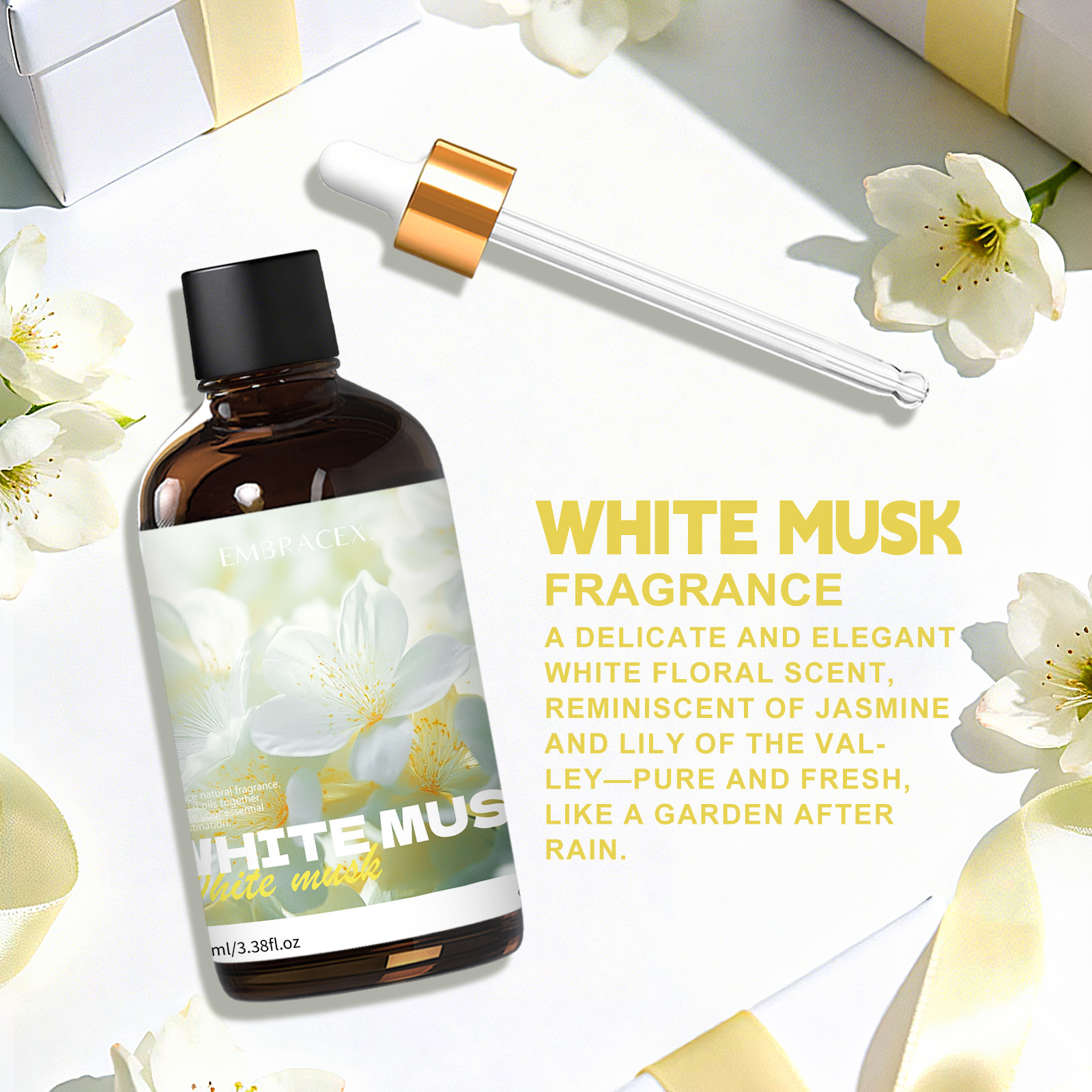 100ml White Musk Natural Plant - огляд і ціна Candle Supplies Essential Oils