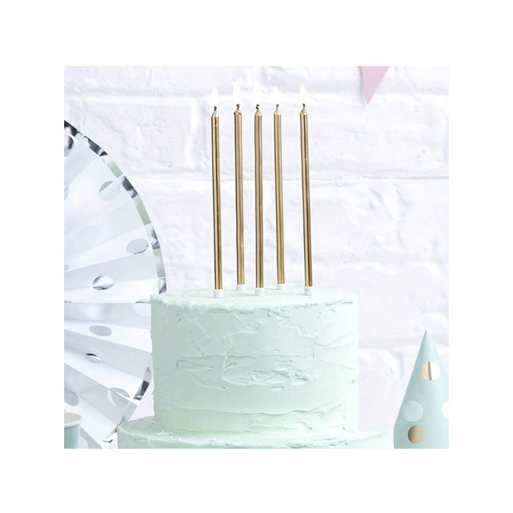 6 Pieces Metallic Candle Long  - огляд і ціна Candle Holder Supplies