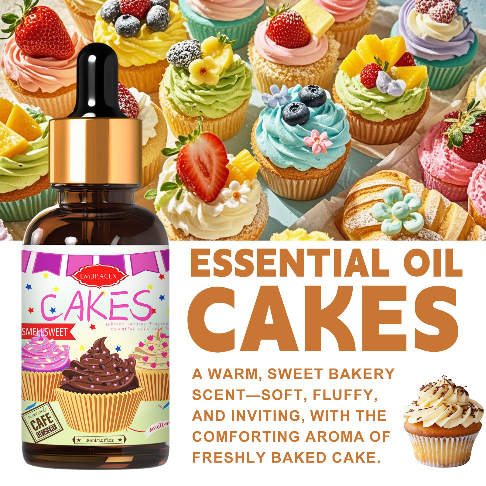 30ml Cakes Essential Oil Car S - огляд і ціна Candle Supplies Essential Oils