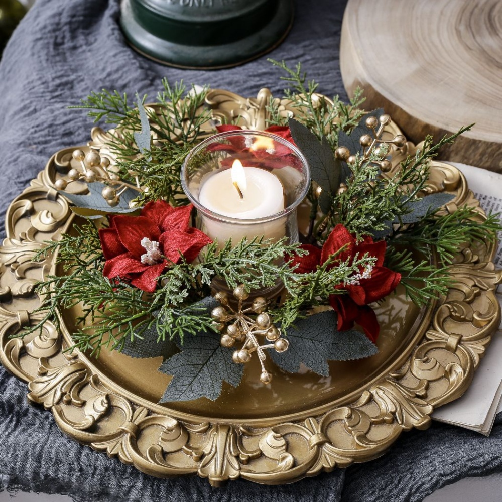 Christmas Candlestick Wreath R - огляд і ціна Candle Holder Supplies