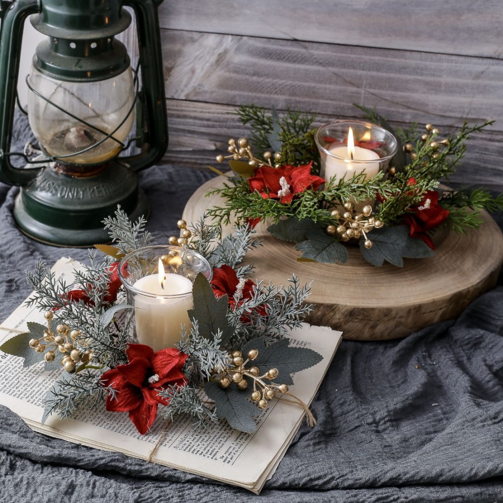 Christmas Candlestick Wreath R - огляд і ціна Candle Holder Supplies