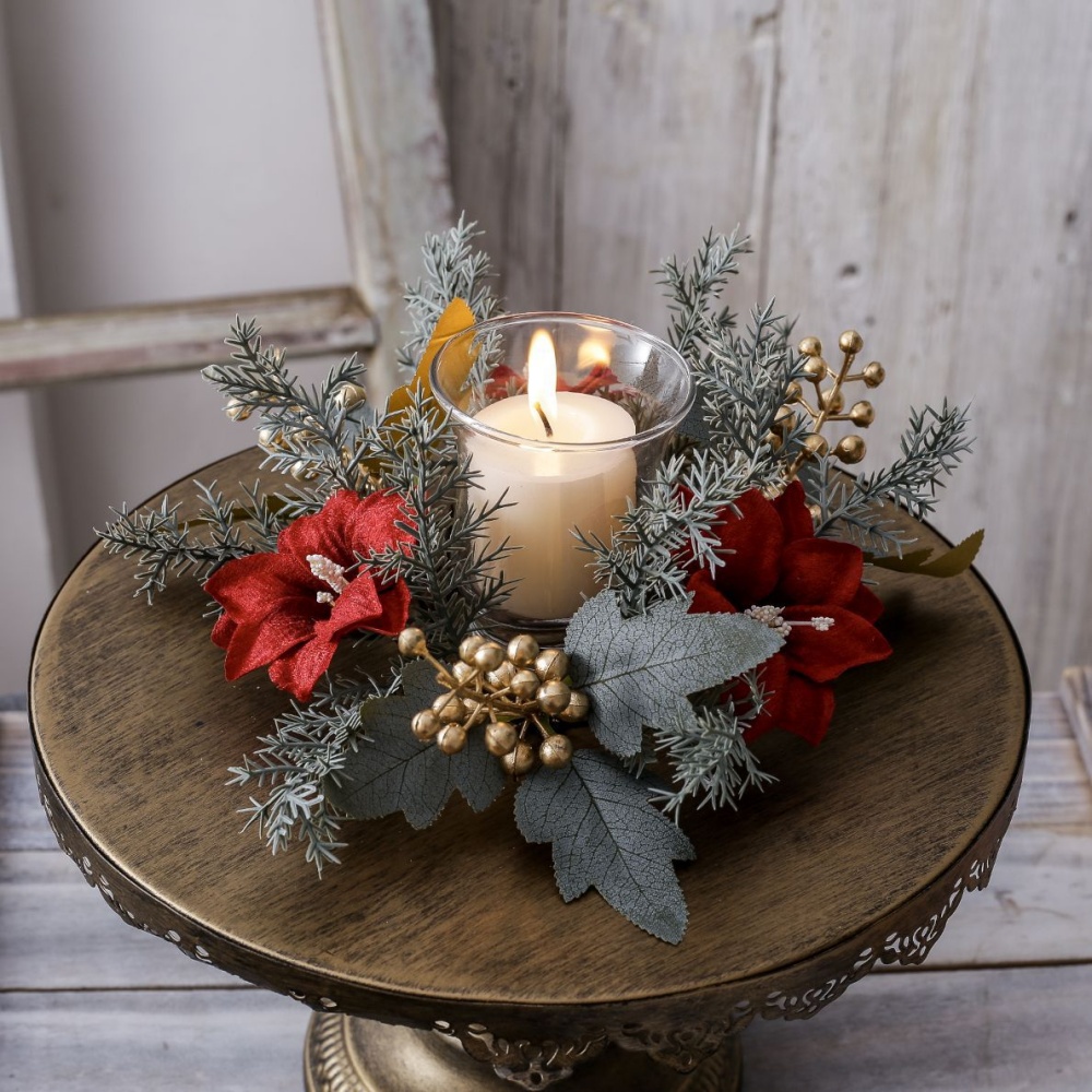 Christmas Candlestick Wreath R - огляд і ціна Candle Holder Supplies