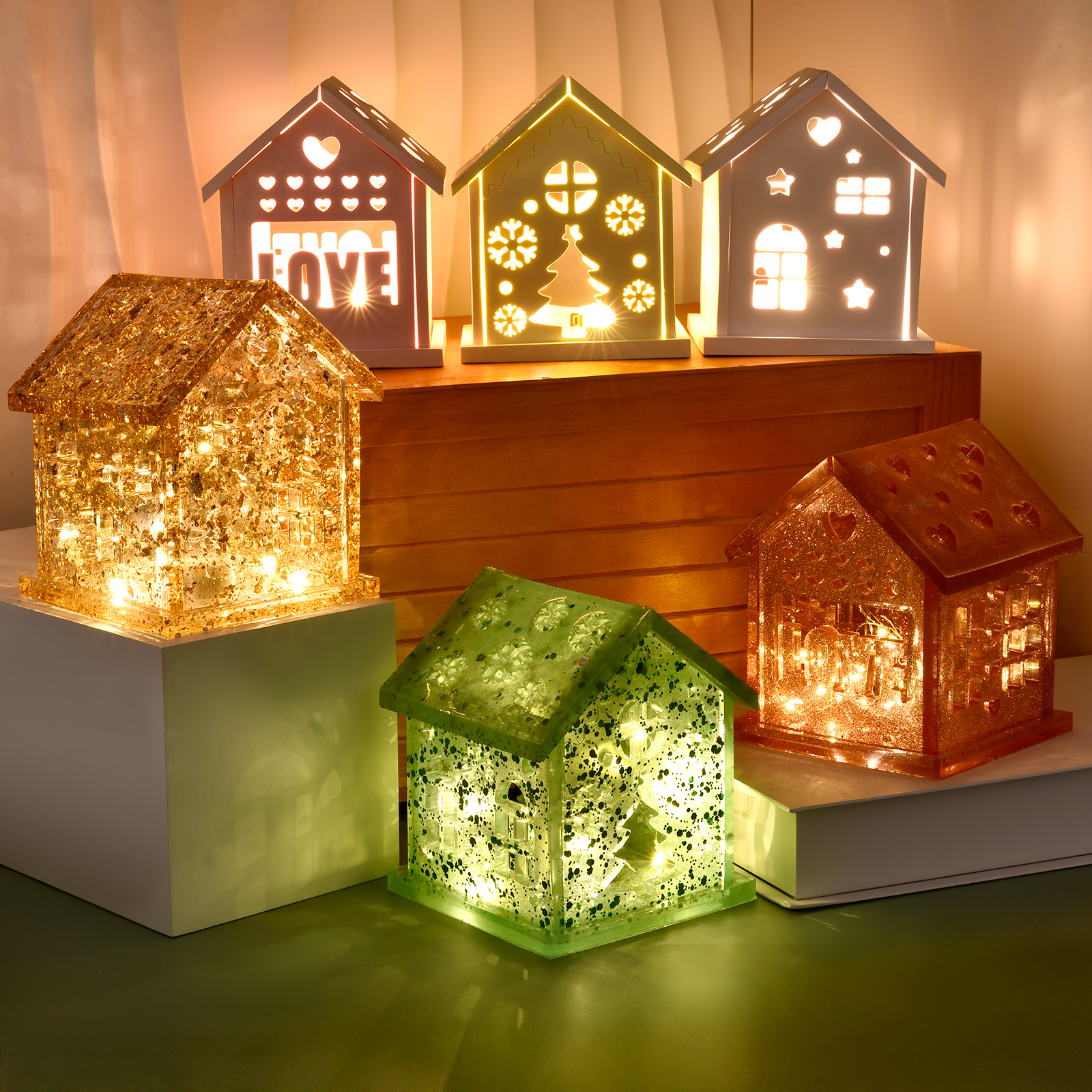 3D House Silicone Mold DIY Chr - огляд і ціна Candle Holder Supplies