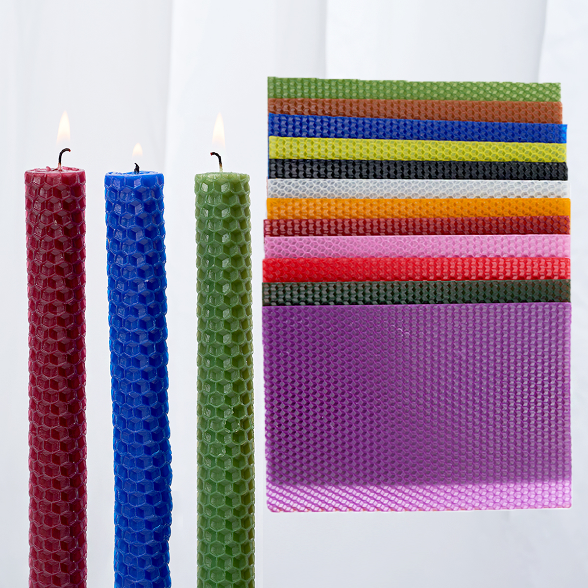 15*20Cm 6Pcs 12Colors Colored  - огляд і ціна Beeswax Sheet Roll