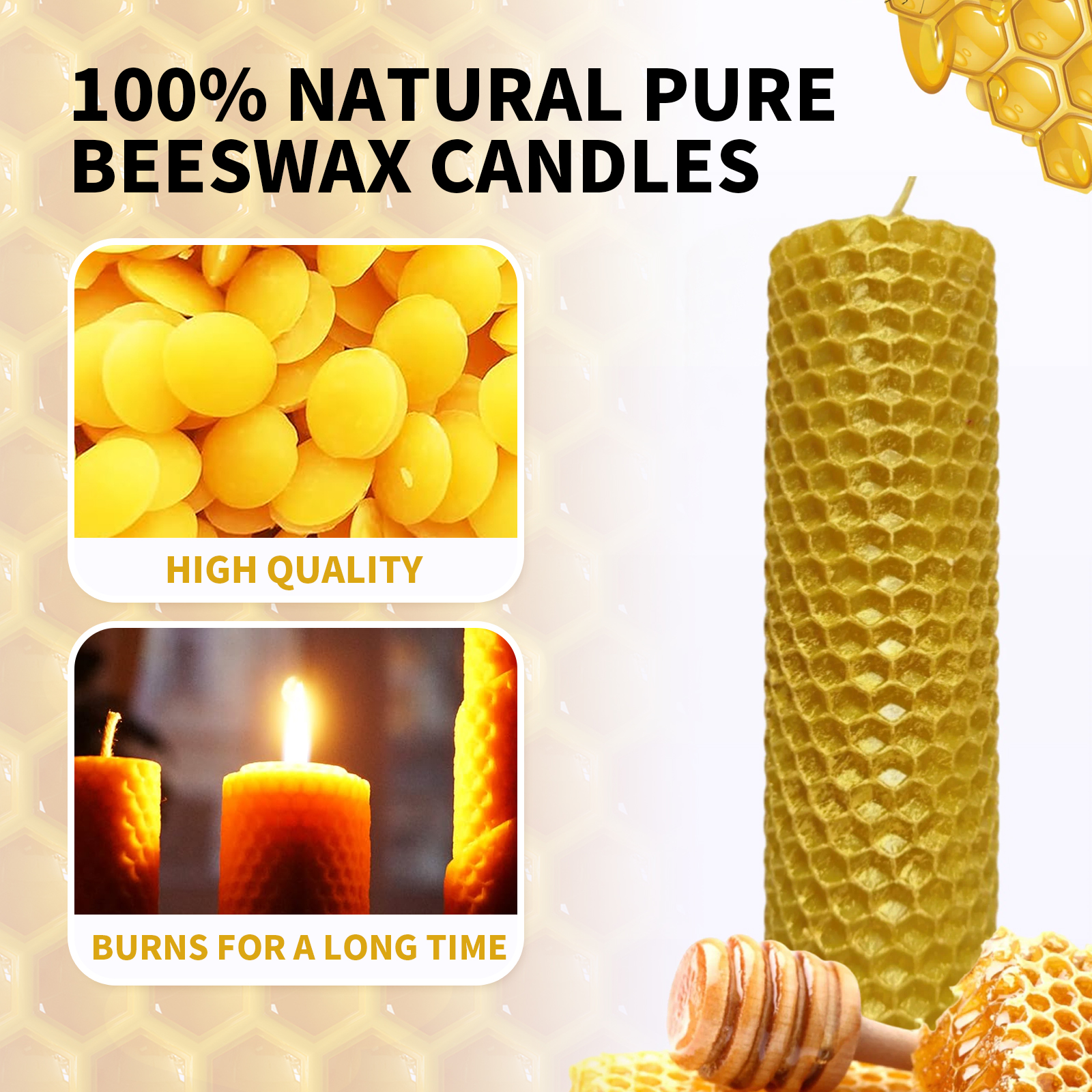 Beeswax Sheets for Candle Maki - огляд і ціна Beeswax Sheet Roll