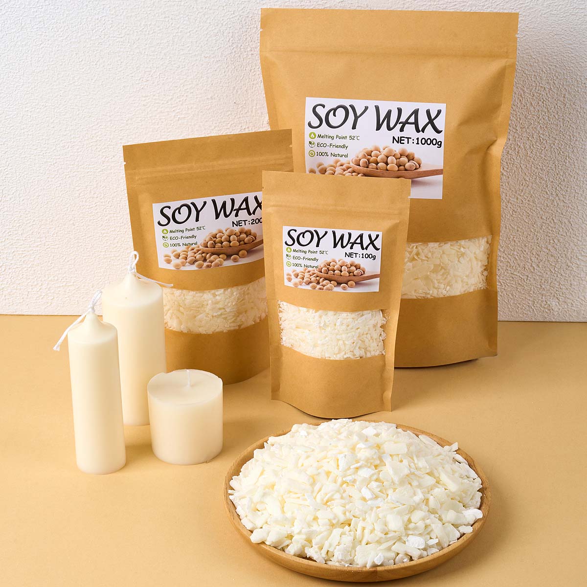1 Pounds Pure White Soy Wax Fo - огляд і ціна Candle Making Supplies For Beginners