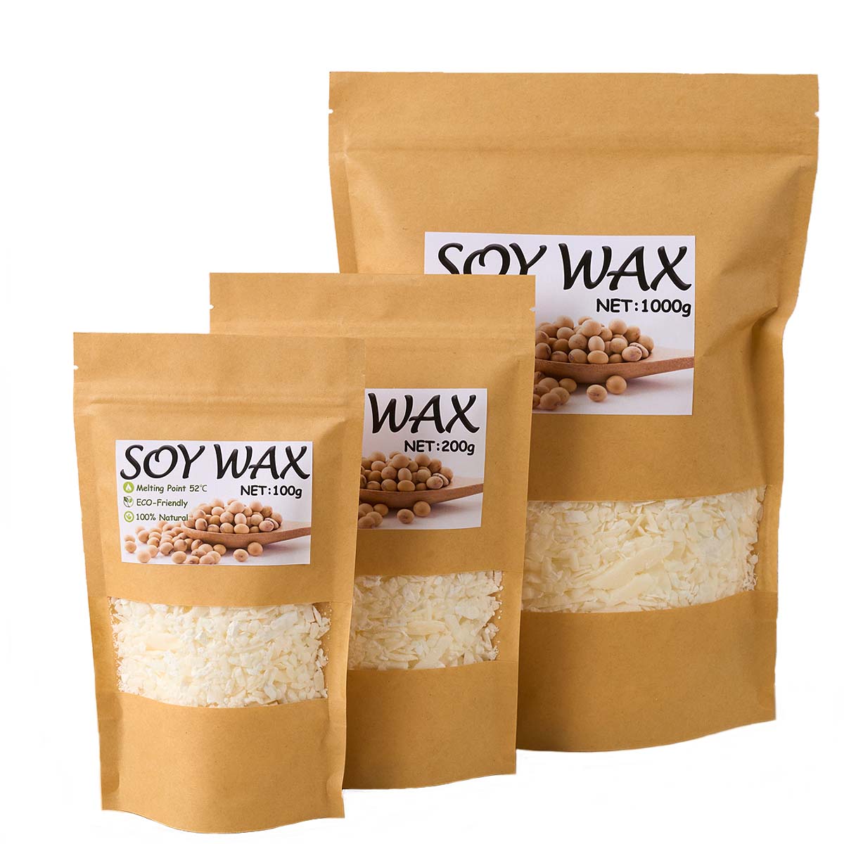 1 Pounds Pure White Soy Wax Fo - огляд і ціна Candle Making Supplies For Beginners