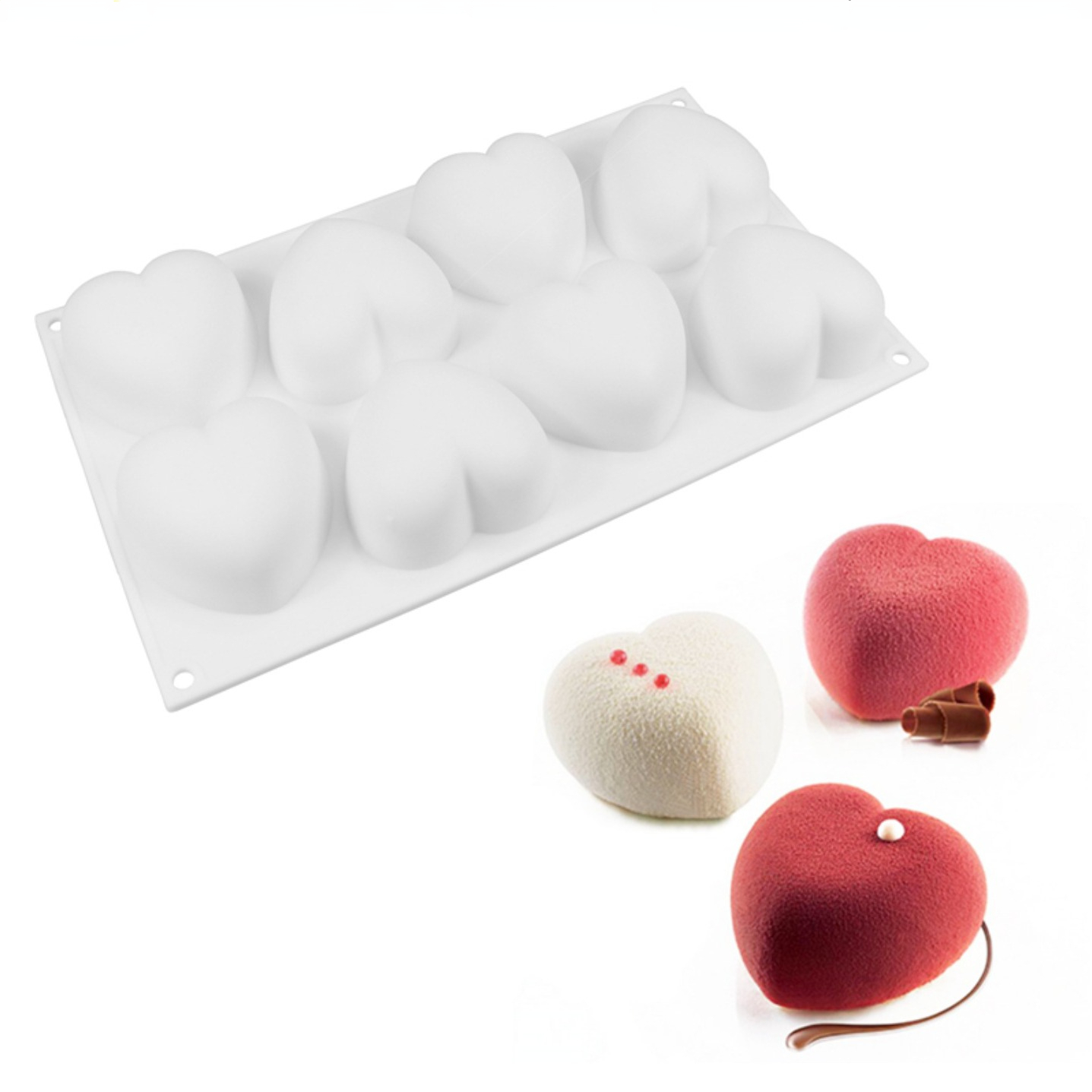 Love Heart Silicone Soap Mold  - огляд і ціна Candle Making Supplies For Beginners