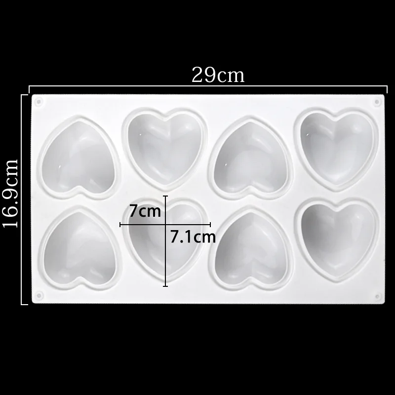 Love Heart Silicone Soap Mold  - огляд і ціна Candle Making Supplies For Beginners