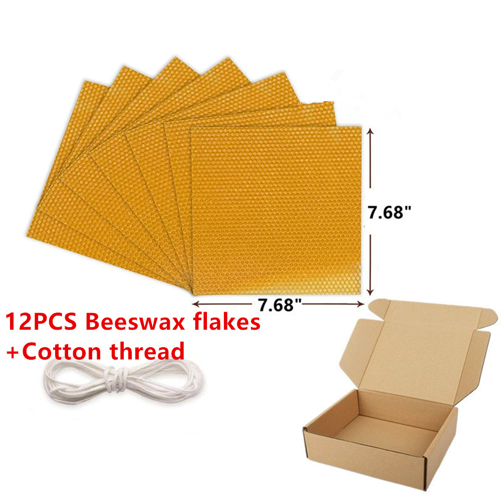 12 pcs Beeswax Thin Sheets Kit - огляд і ціна Beeswax Sheet Roll