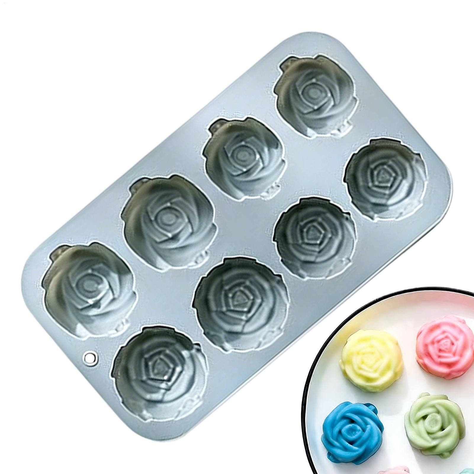 8 Holes Rose Flower Silicone M - огляд і ціна Candle Making Supplies For Beginners