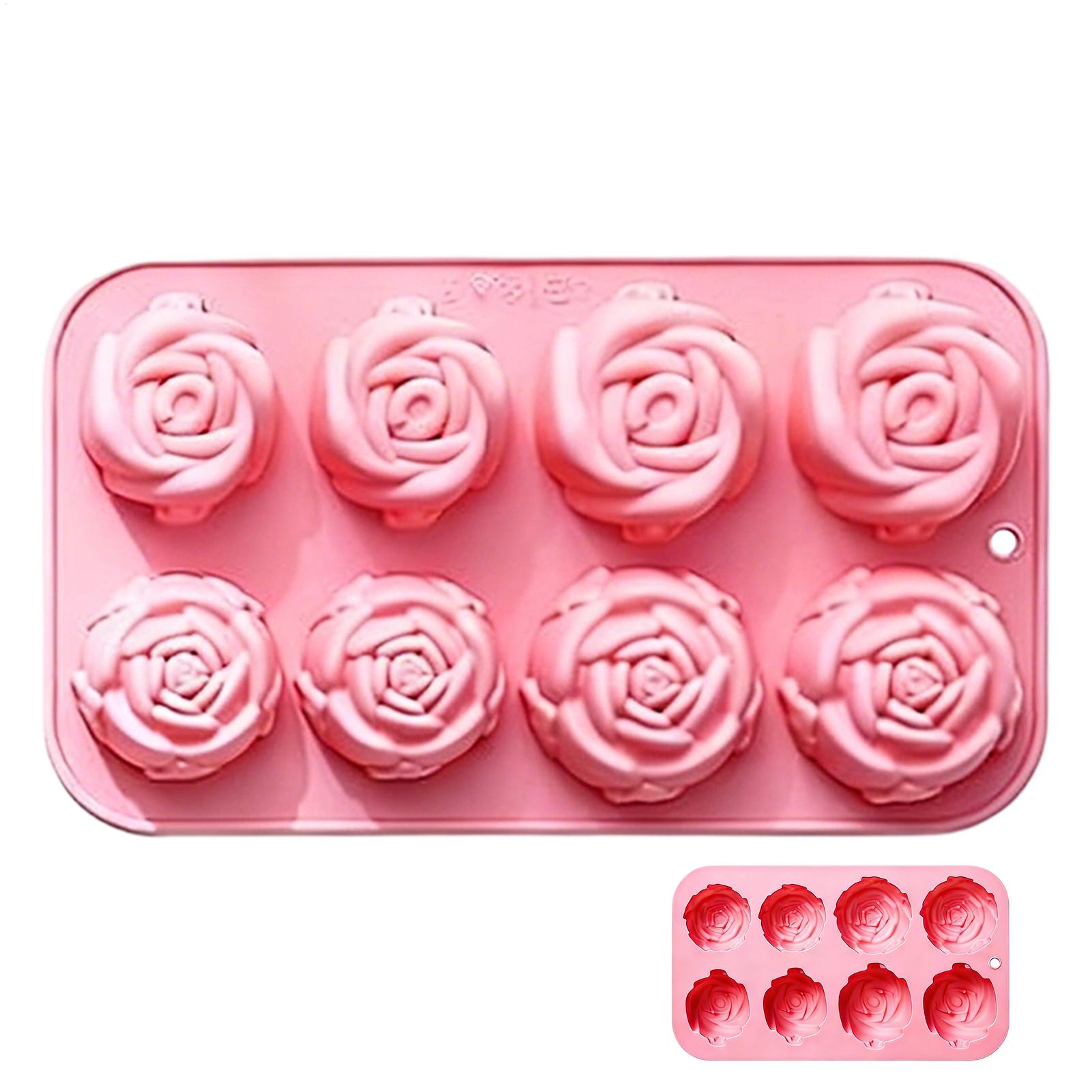 8 Holes Rose Flower Silicone M - огляд і ціна Candle Making Supplies For Beginners
