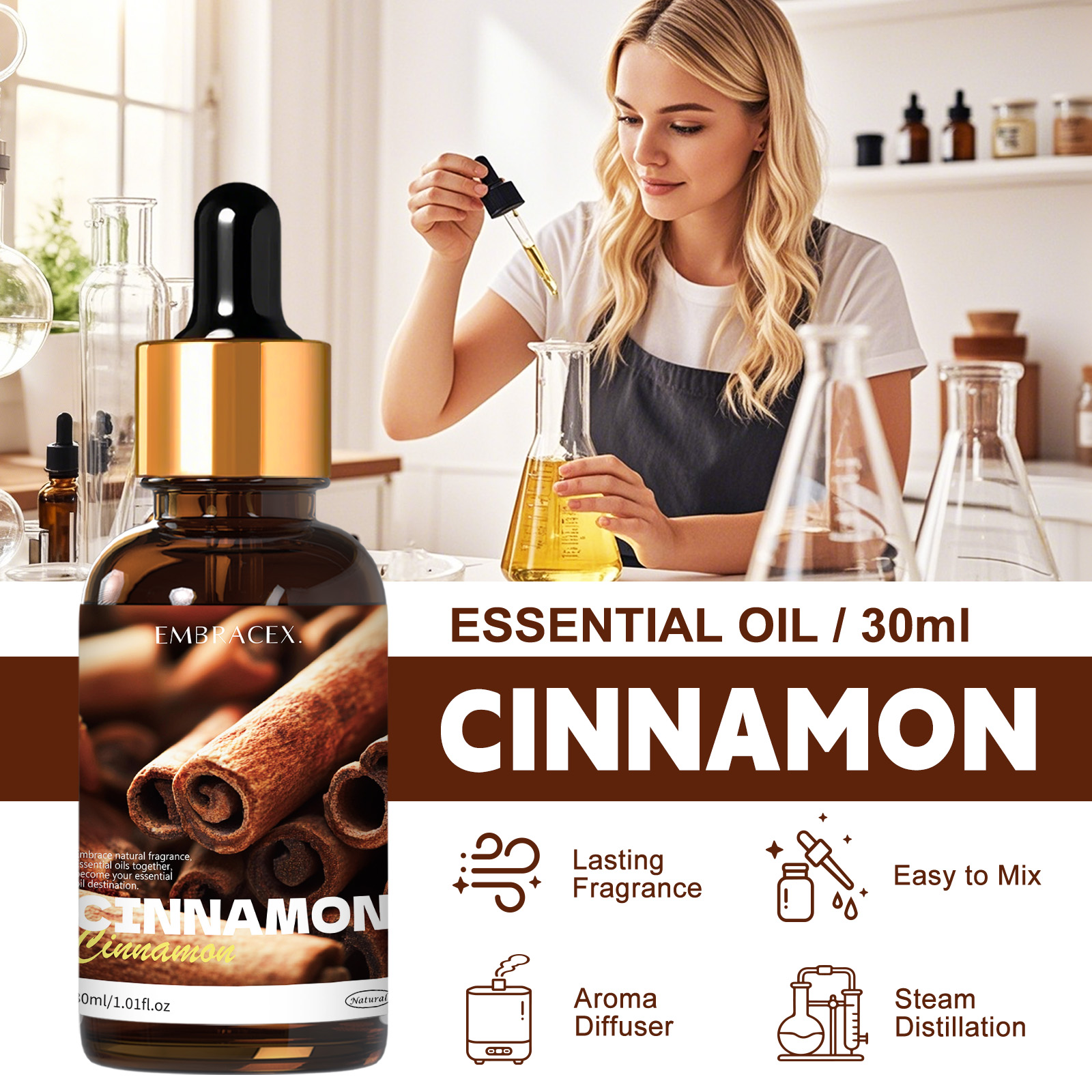 30ml Cinnamon Plant Essential  - огляд і ціна Candle Supplies Essential Oils