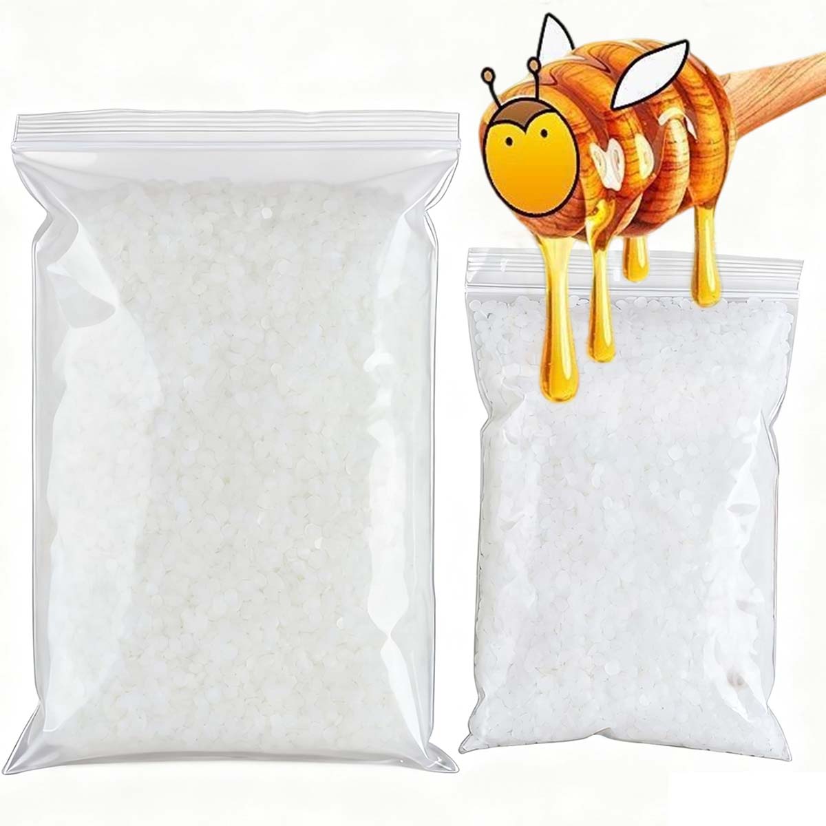 200g-1000g White Beeswax Pure  - огляд і ціна Candle Making Supplies For Beginners