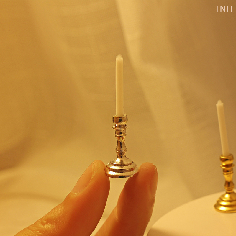 [J] 1Pair 1:12 Dollhouse Minia - огляд і ціна Candle Holder Supplies