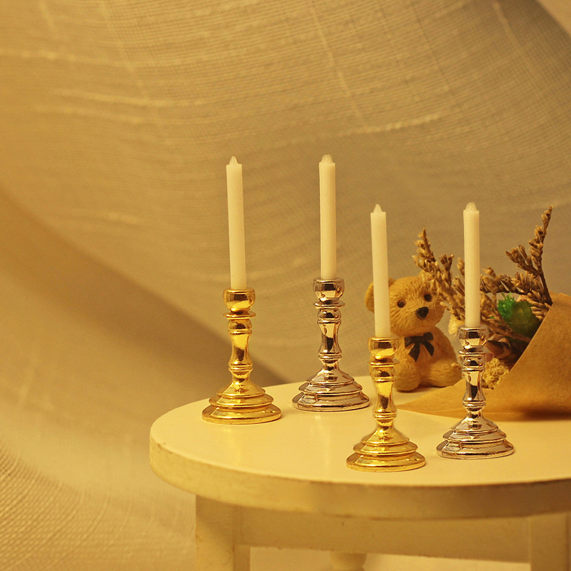 [J] 1Pair 1:12 Dollhouse Minia - огляд і ціна Candle Holder Supplies