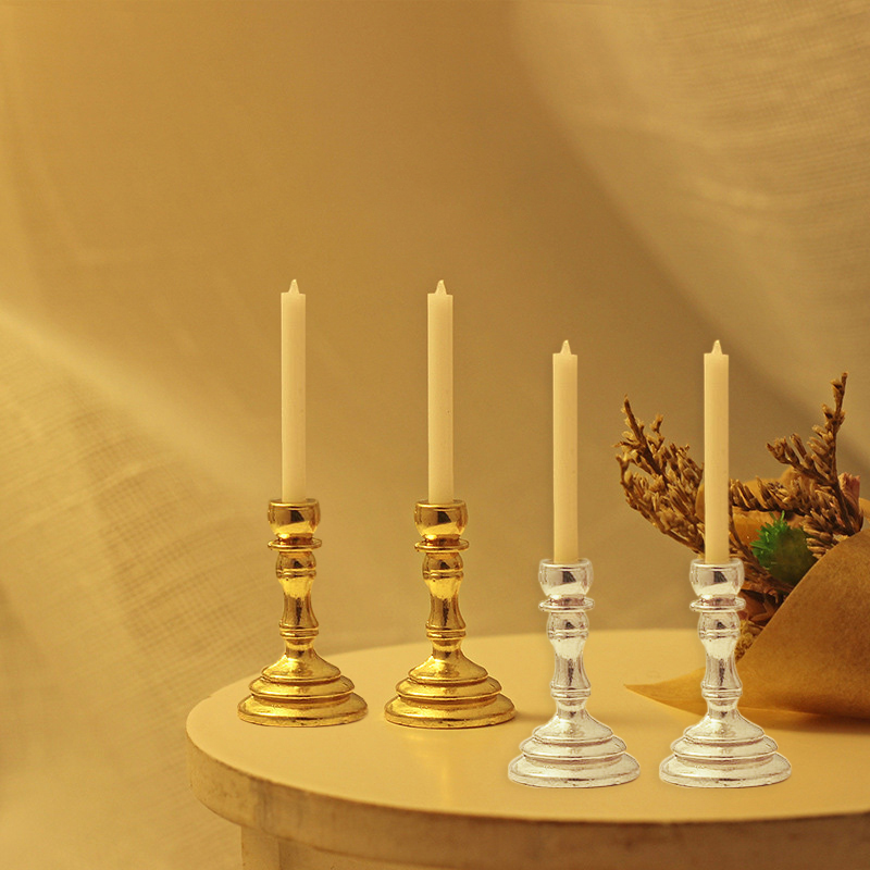 [J] 1Pair 1:12 Dollhouse Minia - огляд і ціна Candle Holder Supplies