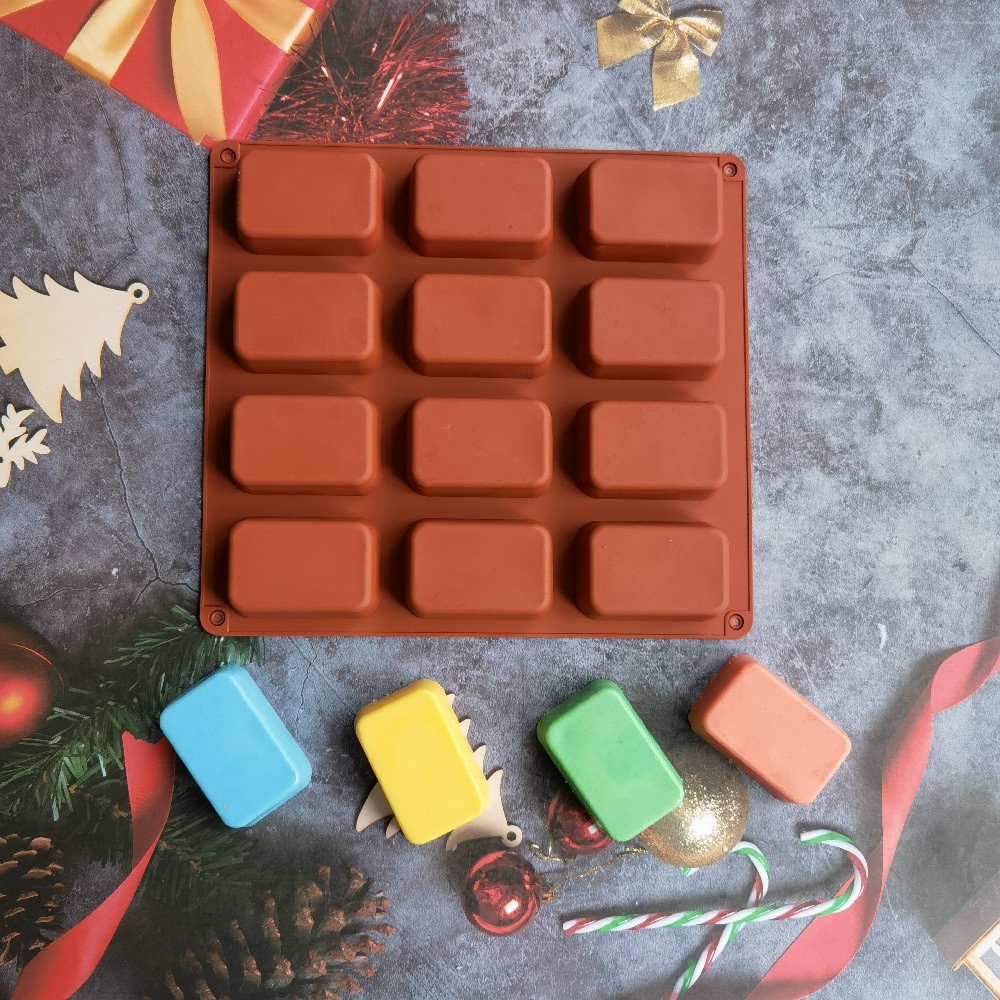 12 Cavity Square Silicone Soap - огляд і ціна Candle Making Supplies For Beginners