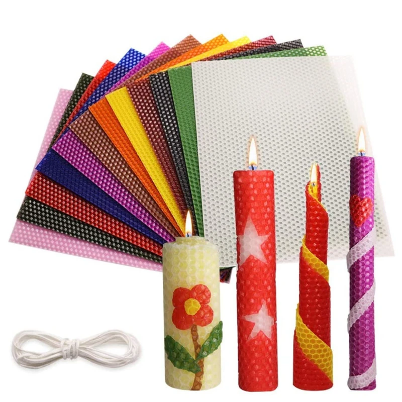 15*20/20x20CM Colored Beeswax  - огляд і ціна Beeswax Sheet Roll