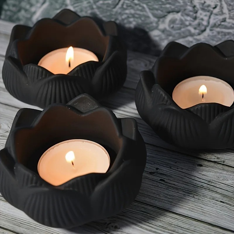 1pc DIY Lotus Flower Silicone  - огляд і ціна Candle Holder Supplies