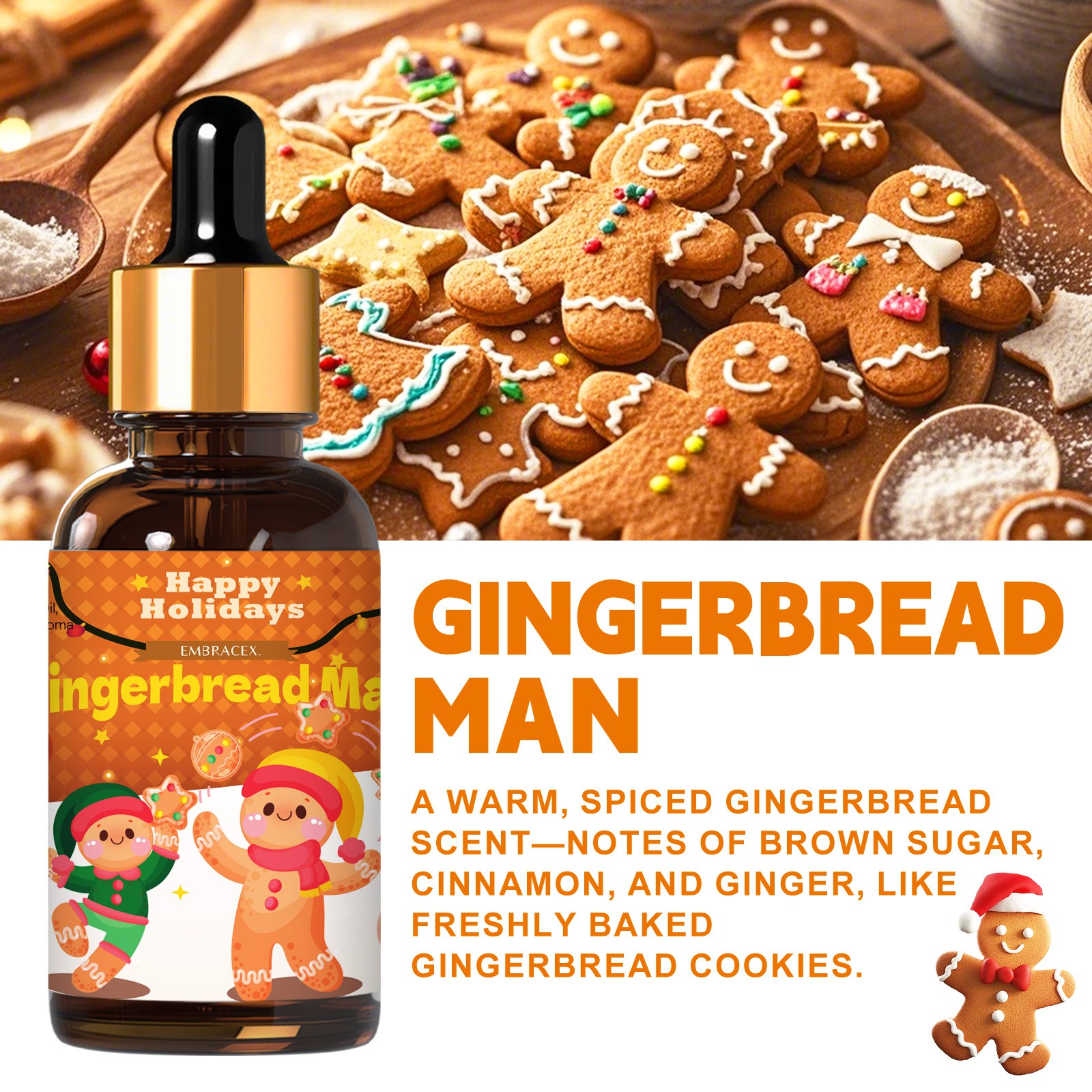 30ml Gingerbread Man  Essentia - огляд і ціна Candle Supplies Essential Oils