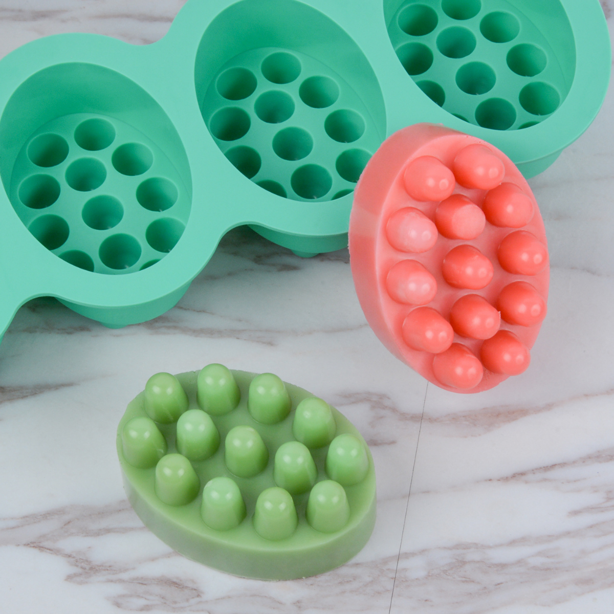 4 Hole Oval Massage Soap Silic - огляд і ціна Candle Making Supplies For Beginners