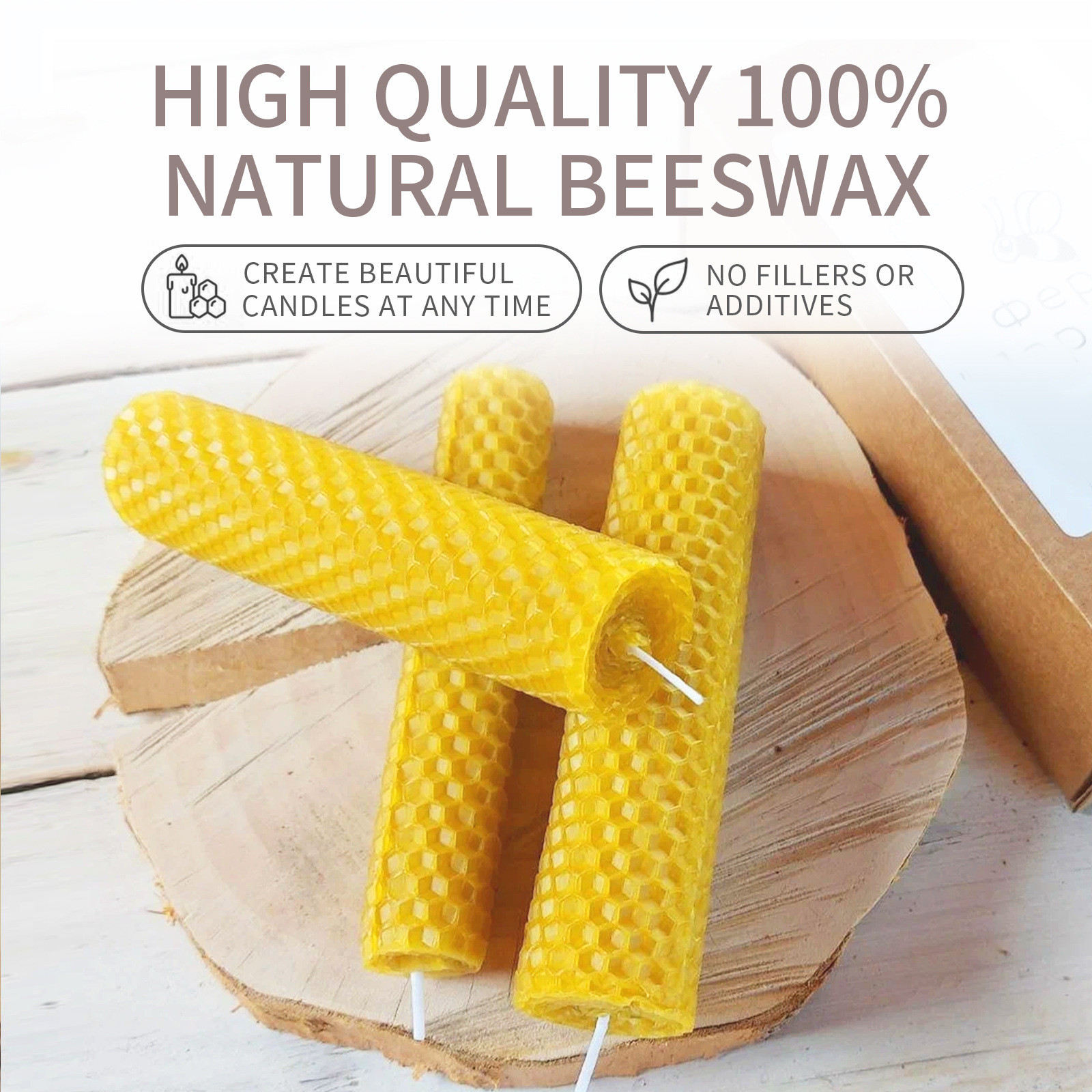 10/30pcs Natural Beeswax Sheet - огляд і ціна Beeswax Sheet Roll