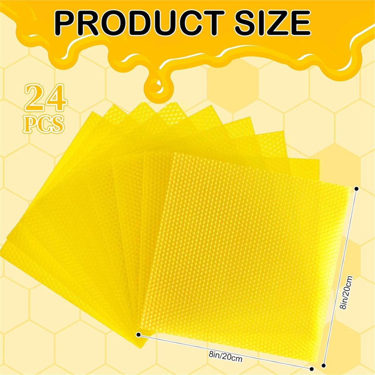 N94R 24 Pcs Beeswax Candle Mak - огляд і ціна Beeswax Sheet Roll
