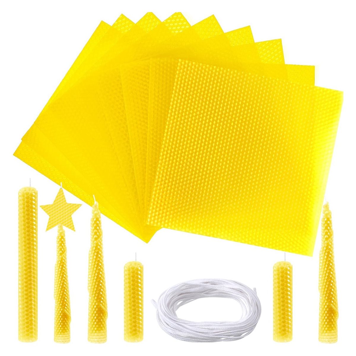N94R 24 Pcs Beeswax Candle Mak - огляд і ціна Beeswax Sheet Roll